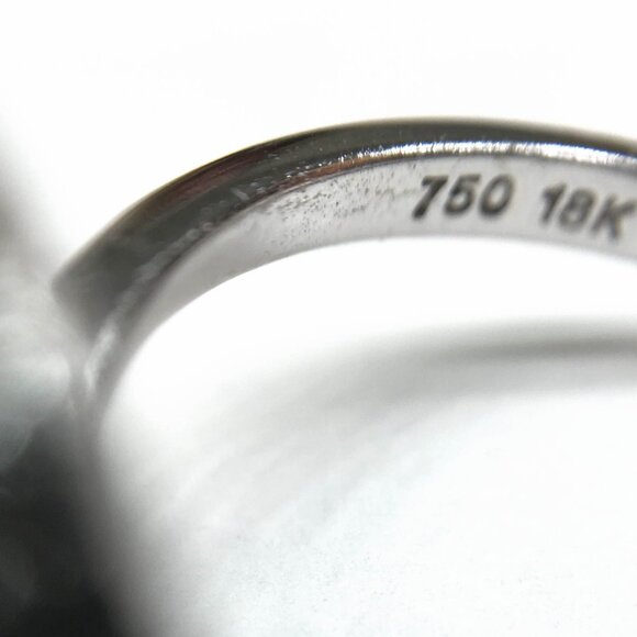 💎BRAND NEW 18K White Gold Tahitian Pearl & Diamond Ring - Never Worn!💎 - Picture 8 of 14